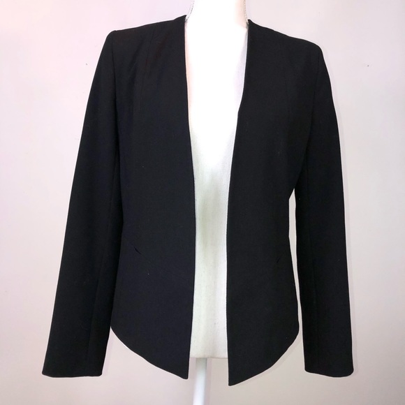 Topshop Jackets & Blazers - Topshop Womens Black Open Front Blazer